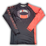 R1NG BJJ LONG SLEEVE BELT COLOR RASH GUARD