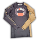 R1NG BJJ LONG SLEEVE BELT COLOR RASH GUARD